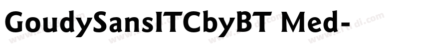 GoudySansITCbyBT Med字体转换